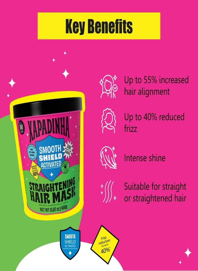 Lola From Rio - Xapadinha - Disciplining Hair Mask For Straight or Straightnened Hair, 55% Alignement, 40% Reduction in Frizz, Intense Shine 15.87 Fl Oz - Image 3